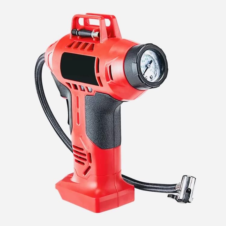 20V Cordless Air Inflator, 0-160 PSI Portable Compressor, Red, Tool Only