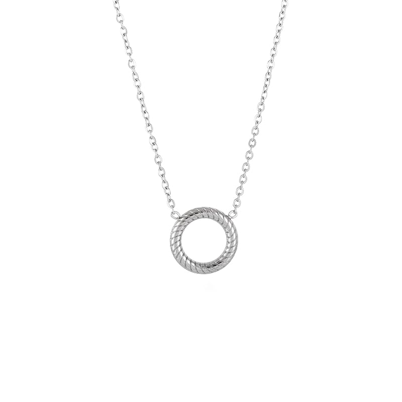 Ion Plating (IP) 18K Gold Plated Round 304 Stainless Steel Vintage Style Simple Style Waterproof Non Tarnish Bracelets Earrings Necklace