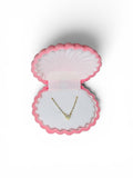 925 Sterling Silver Heart Pendant Necklace, Zircon Inlay, Dainty Chain Necklace for Women
