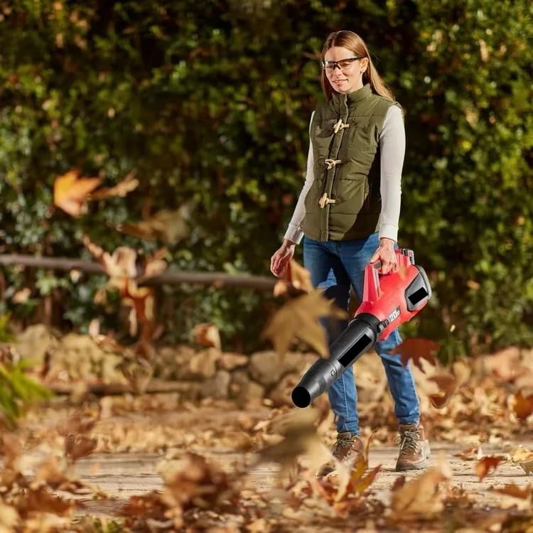 Leaf Blower 20V Lithium-ion Cordless Electric Blower, 96 MPH/338 CFM Jet Fan for Quick Clearing of Leaves, Dirt, and Debris – Tool Only