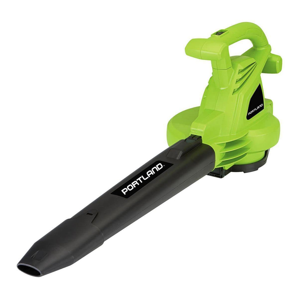 Electric Leaf Blower Vacuum Mulcher, 12 Amp, 3-in-1 Yard Tool, Lime Green