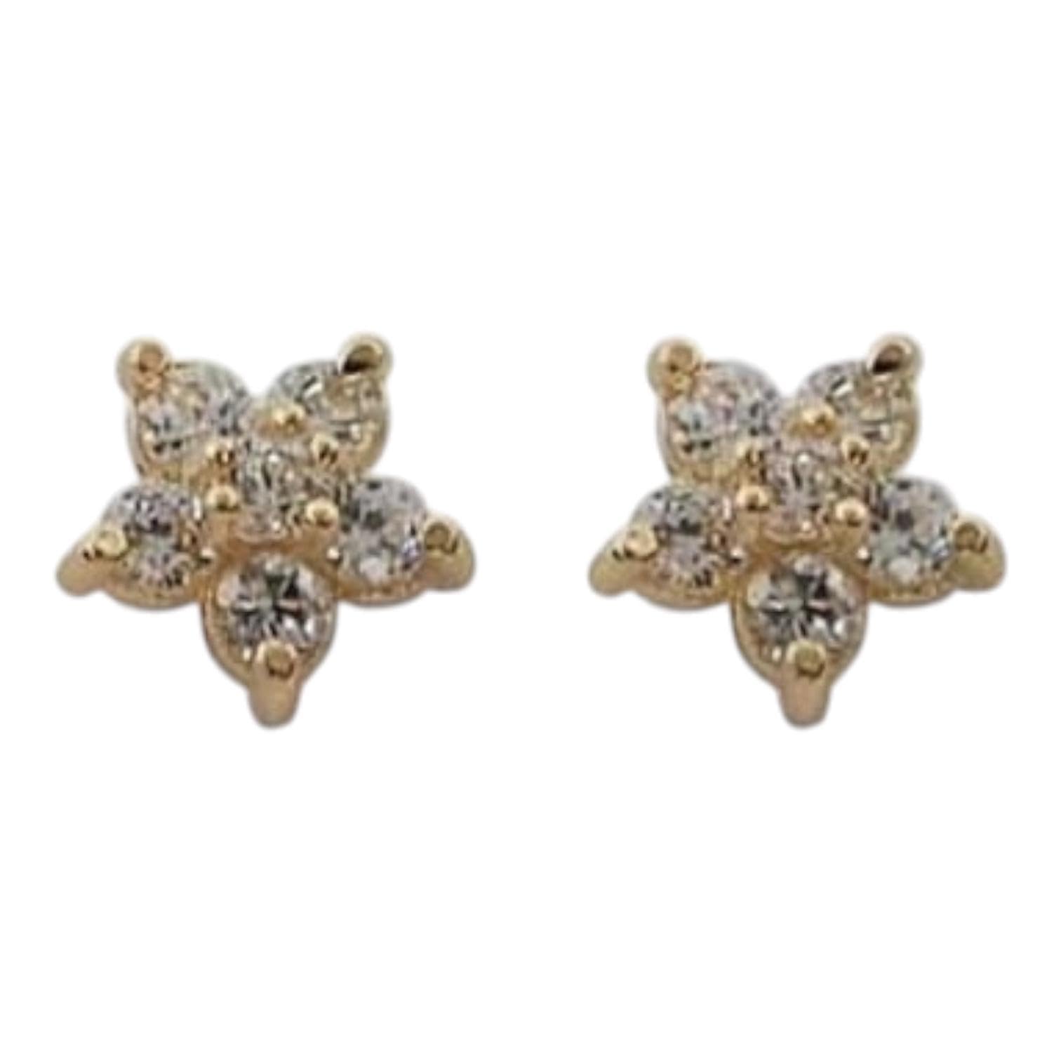 925 Sterling Silver Star Small Stud Earrings